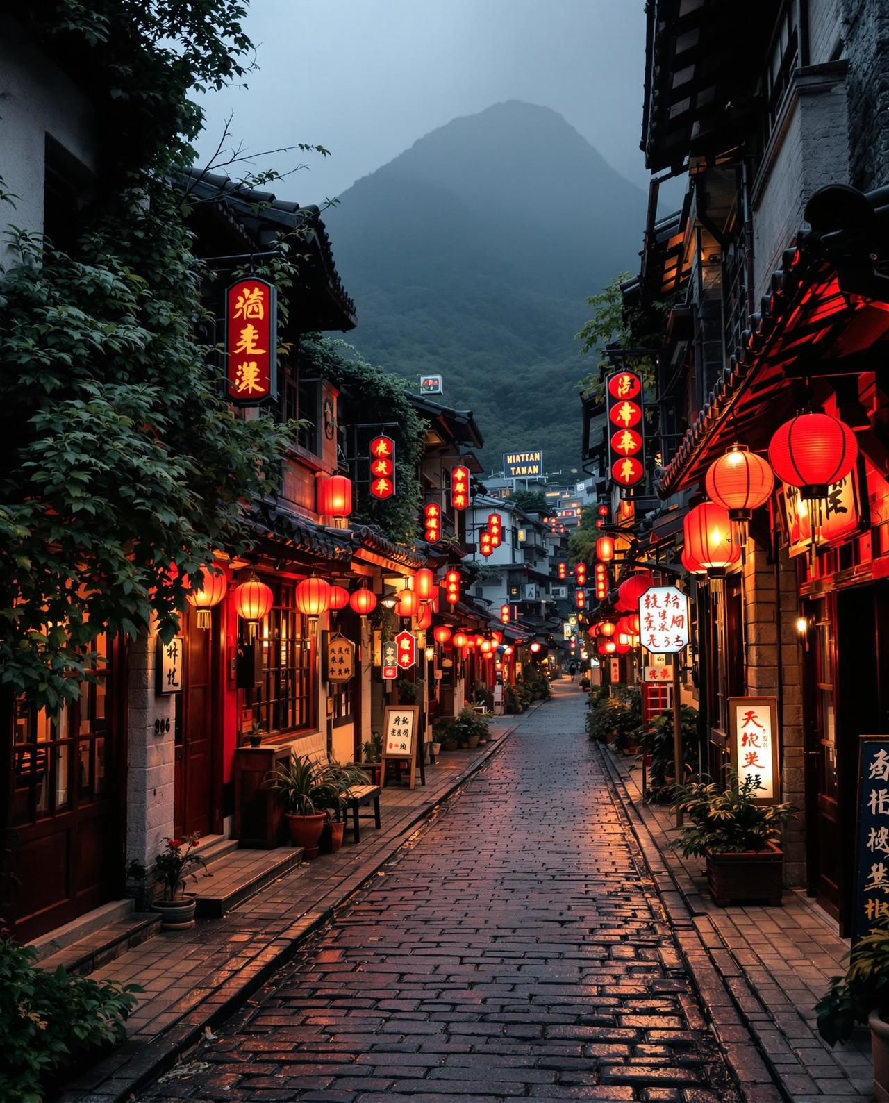 美女网 - 九份山城夜景 - 台湾写真